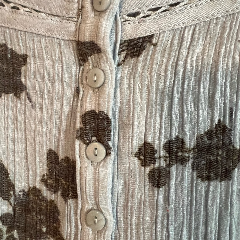 Wonderly Blue/Grey Floral Blouse